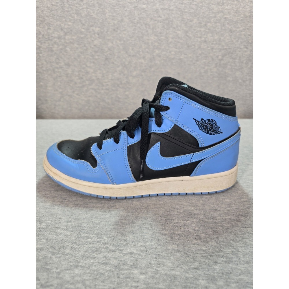 Air Jordan 1 Mid GS University Blue Black DQ8423-401 Size 6.5Y Kids Sneaker